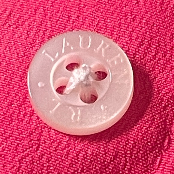 RALPH LAUREN Rare Pink Equestrian Horse Bit Stirrup Beautiful Luxury Blouse M - Picture 10 of 15